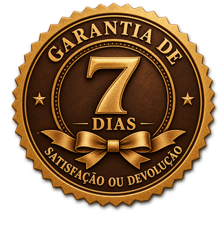 Selo: garantia de 7 dias — satisfação ou devolução